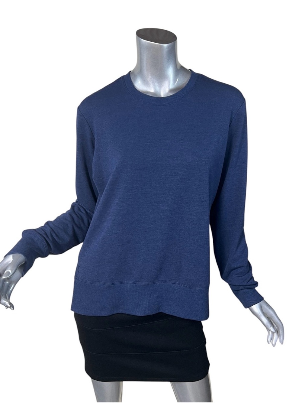 Kate Lord Collection Women's Small Navy Blue Pullover Sweatshirt Crew Neck